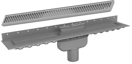Purus Line floor drain complete package 800 mm vertical