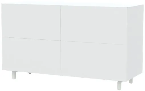 White cabinet with adjustable desk