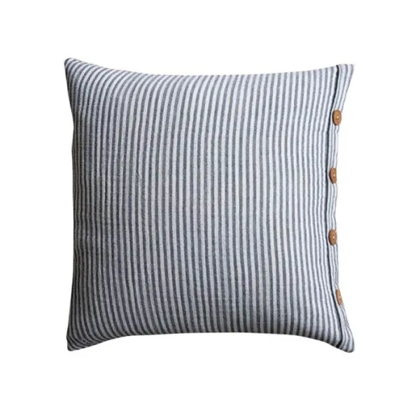 Pagunette Decorative Cushions - Stripey Cover - size 50x50 cm. - Black