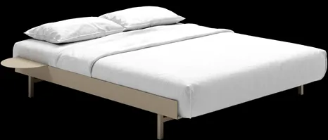 MOEBE Bed Bed Frame 90-180 cm Sand
